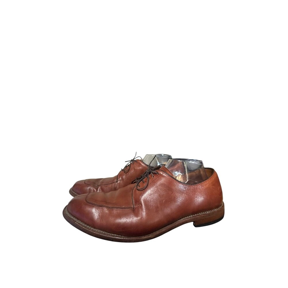 Allen Edmonds Delray Split Toe Chili Brown Leather Dress Shoes Mens Size 10.5 B